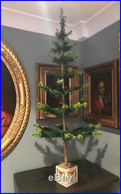 Antique Vintage Large 44 Tall German Goose Feather Christmas Tree