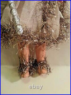 Antique Vintage Old Christmas Tree Fairy Angel Doll Decoration