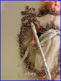 Antique Vintage Old Christmas Tree Fairy Angel Doll Decoration