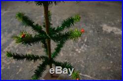 Antique Vintage Victorian German Goose Feather Christmas Tree