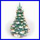 Arnel's VTG 60/70s 16 Ceramic Green Snow Cap Lights Christmas Tree