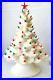 Arnels White Ceramic Christmas Tree & Base Colored Lights 19 Gorgeous Vintage