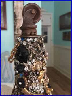 Artisan Steampunk Industrial Brutalist Holiday Christmas Vintage Jewelry Tree