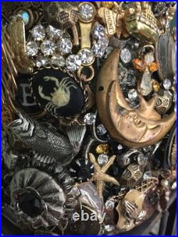 Artisan Steampunk Industrial Brutalist Holiday Christmas Vintage Jewelry Tree