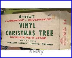 Astralite Vintage 48 Inch Blue & Green Vinyl Aluminum Christmas Tree in Box