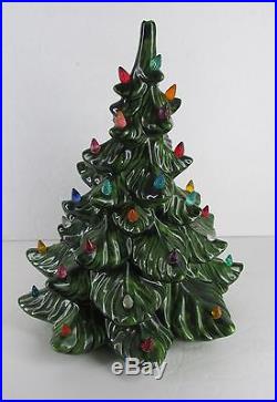 Atlantic Mold Ceramic Christmas Tree 14 No Base Vintage Scented