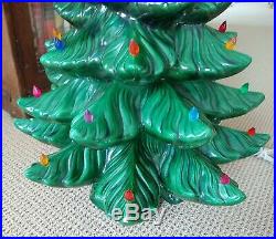 Atlantic Mold Ceramic Christmas Tree Large 24 Vintage 1973