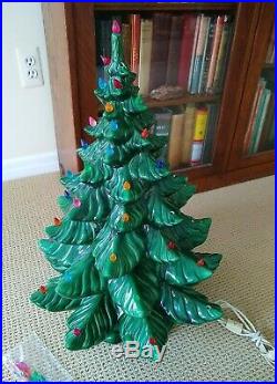 Atlantic Mold Ceramic Christmas Tree Large 24 Vintage 1973