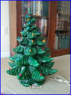 Atlantic Mold Ceramic Christmas Tree Large 24 Vintage 1973