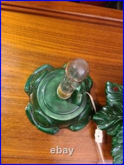 Atlantic Mold Vintage 1970's Ceramic 16 Inch Christmas Tree Scroll Base