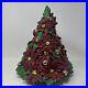 Atlantic Mold Vintage Lighted Poinsettia Bouquet Christmas Tree