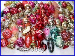 Big Set 77 Vintage USSR Ukrainian Glass Christmas Ornament Xmas Tree Decoration