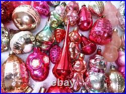 Big Set 77 Vintage USSR Ukrainian Glass Christmas Ornament Xmas Tree Decoration