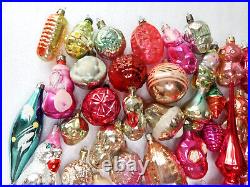 Big Set 77 Vintage USSR Ukrainian Glass Christmas Ornament Xmas Tree Decoration