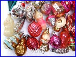 Big Set 77 Vintage USSR Ukrainian Glass Christmas Ornament Xmas Tree Decoration