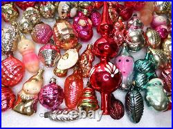 Big Set 77 Vintage USSR Ukrainian Glass Christmas Ornament Xmas Tree Decoration