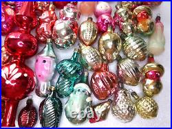 Big Set 77 Vintage USSR Ukrainian Glass Christmas Ornament Xmas Tree Decoration