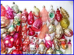 Big Set 77 Vintage USSR Ukrainian Glass Christmas Ornament Xmas Tree Decoration