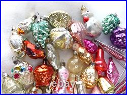 Big Set 89 Ukrainian Vintage Glass Xmas Christmas Decoration Fir-Tree Ornaments