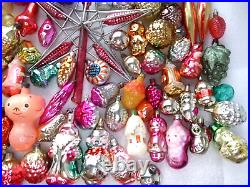 Big Set 89 Ukrainian Vintage Glass Xmas Christmas Decoration Fir-Tree Ornaments