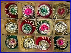 Box 12 Vintage INDENT JAPAN MINI Feather Tree Glass Xmas Ornaments Best