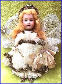 Boxed Antique Vintage German AM Christmas Tree Fairy Angel Doll Decoration