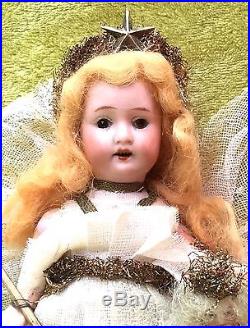 Boxed Antique Vintage German AM Christmas Tree Fairy Angel Doll Decoration