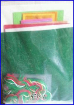 Bucilla SUGAR PLUM TREE Felt Christmas Wall Hanging Kit-Vintage 2830 Unopened