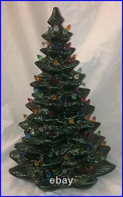 Byron Molds Christmas Tree Ceramic 17 Tall 12 Diameter No Base Vintage
