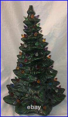 Byron Molds Christmas Tree Ceramic 17 Tall 12 Diameter No Base Vintage
