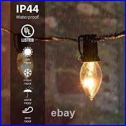 C9 String Lights Outdoor 100ft Vintage Christmas Tree Lights indoor roofline