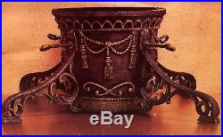 CAST IRON CHRISTMAS TREE STAND Vintage Tradition IN ORIGINAL BOX ORNATE