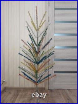 CHRISTMAS. RARE SILVER FIR-TREE. Vintage Artificial Aluminum. CHRISTMAS TREE USSR