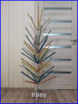 CHRISTMAS. RARE SILVER FIR-TREE. Vintage Artificial Aluminum. CHRISTMAS TREE USSR