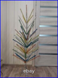 CHRISTMAS. RARE SILVER FIR-TREE. Vintage Artificial Aluminum. CHRISTMAS TREE USSR