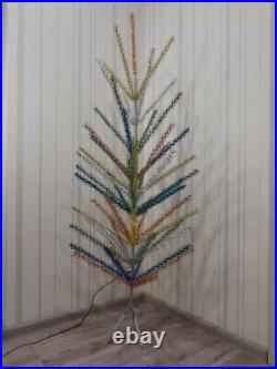 CHRISTMAS. RARE SILVER FIR-TREE. Vintage Artificial Aluminum. CHRISTMAS TREE USSR