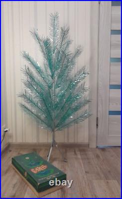 CHRISTMAS. SILVER FIR-TREE. RARE Vintage Artificial Aluminum. CHRISTMAS TREE USSR