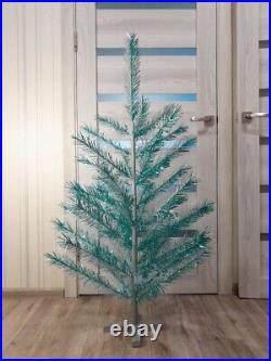 CHRISTMAS. SILVER FIR-TREE. RARE Vintage Artificial Aluminum. CHRISTMAS TREE USSR