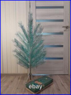 CHRISTMAS. SILVER FIR-TREE. RARE Vintage Artificial Aluminum. CHRISTMAS TREE USSR