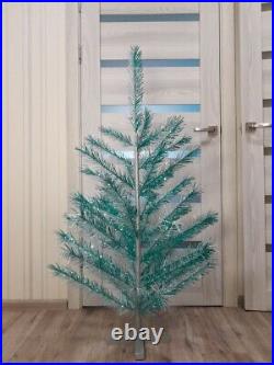 CHRISTMAS. SILVER FIR-TREE. RARE Vintage Artificial Aluminum. CHRISTMAS TREE USSR