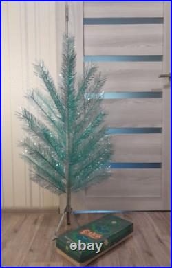 CHRISTMAS. SILVER FIR-TREE. RARE Vintage Artificial Aluminum. CHRISTMAS TREE USSR