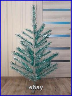 CHRISTMAS. SILVER FIR-TREE. RARE Vintage Artificial Aluminum. CHRISTMAS TREE USSR