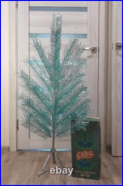 CHRISTMAS. SILVER FIR-TREE. RARE Vintage Artificial Aluminum. CHRISTMAS TREE USSR