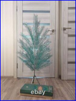 CHRISTMAS. SILVER FIR-TREE. RARE Vintage Artificial Aluminum. CHRISTMAS TREE USSR