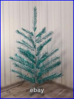 CHRISTMAS. SILVER FIR-TREE. RARE Vintage Artificial Aluminum. CHRISTMAS TREE USSR