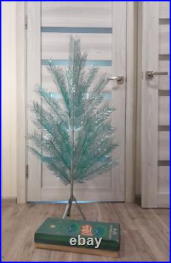 CHRISTMAS. SILVER FIR-TREE. RARE Vintage Artificial Aluminum. CHRISTMAS TREE USSR