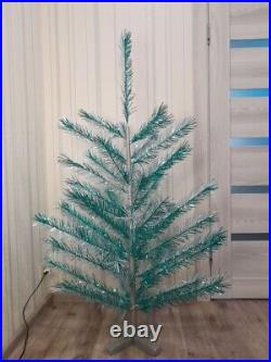 CHRISTMAS. SILVER FIR-TREE. RARE Vintage Artificial Aluminum. CHRISTMAS TREE USSR