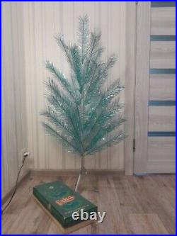 CHRISTMAS. SILVER FIR-TREE. RARE Vintage Artificial Aluminum. CHRISTMAS TREE USSR