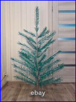 CHRISTMAS. SILVER FIR-TREE. RARE Vintage Artificial Aluminum. CHRISTMAS TREE USSR