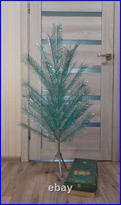 CHRISTMAS. SILVER FIR-TREE. RARE Vintage Artificial Aluminum. CHRISTMAS TREE USSR